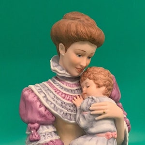LENOX Mother and Child Cherished Moment 963831 Fine Porcelain Vintage Figurine Holiday Fashion Dolls Collectibles Love Mom Baby Infant