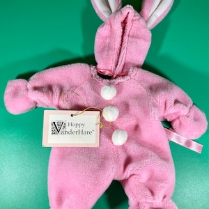 Hoppy VonderHare VanderBear Vintage 1989 Costume Wear NABCO Stuffed Plush Doll Clothing Toy Tags Collectibles Animal Clothing