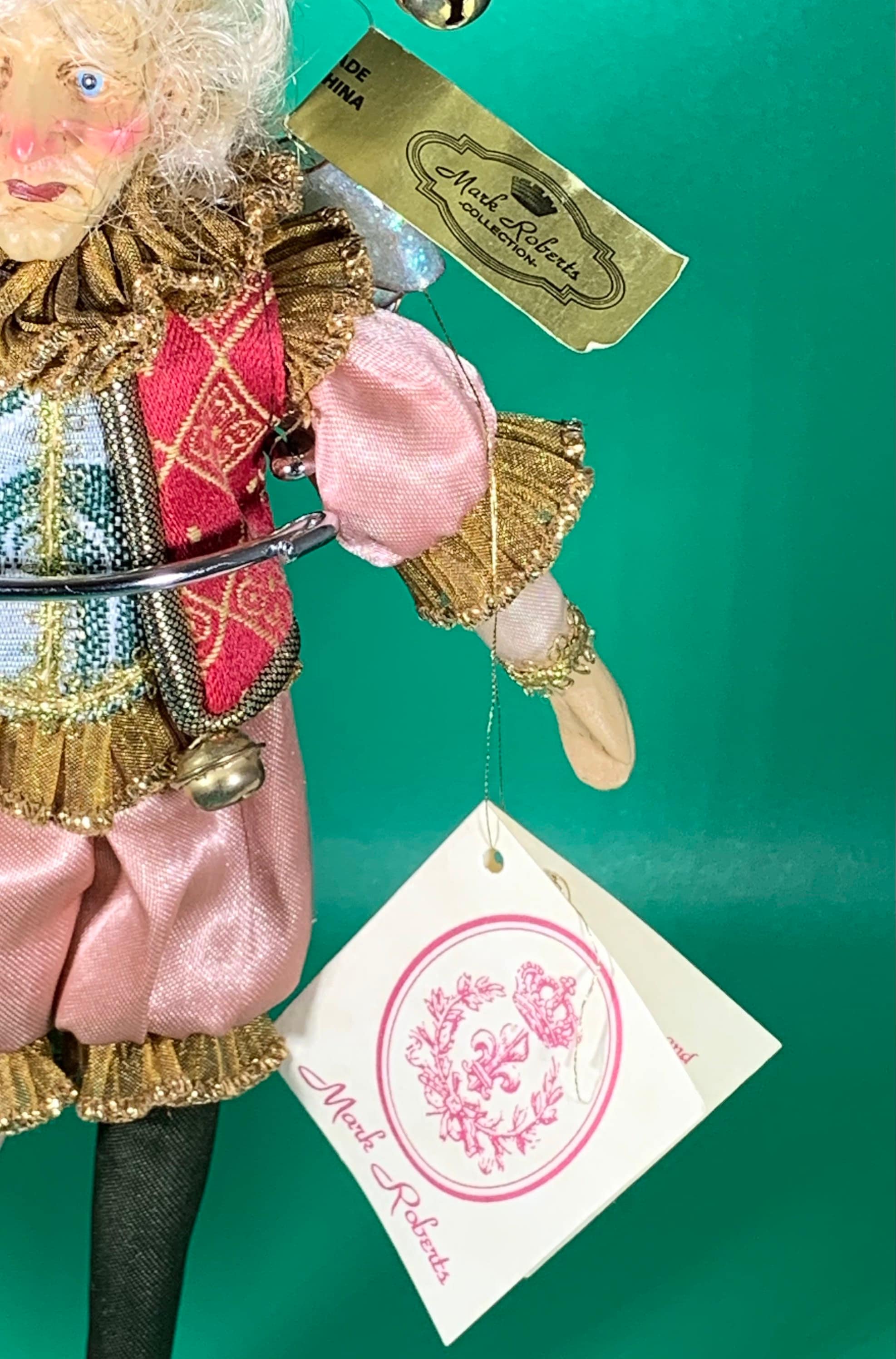 Vintage MARK ROBERTS Fairies Jester Ornament Christmas