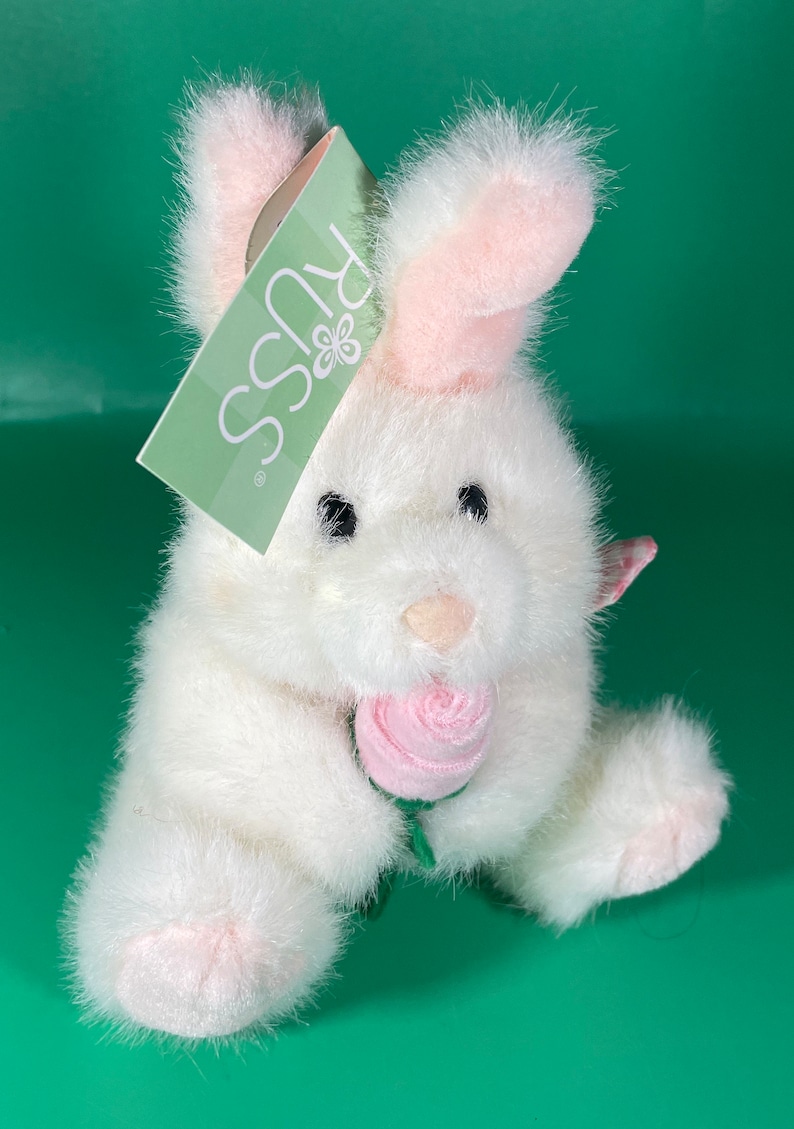 Russ Rabbits Russ Bunny Rabbit Rosie Love Valentine Plush Stuffed Animal Spring ...