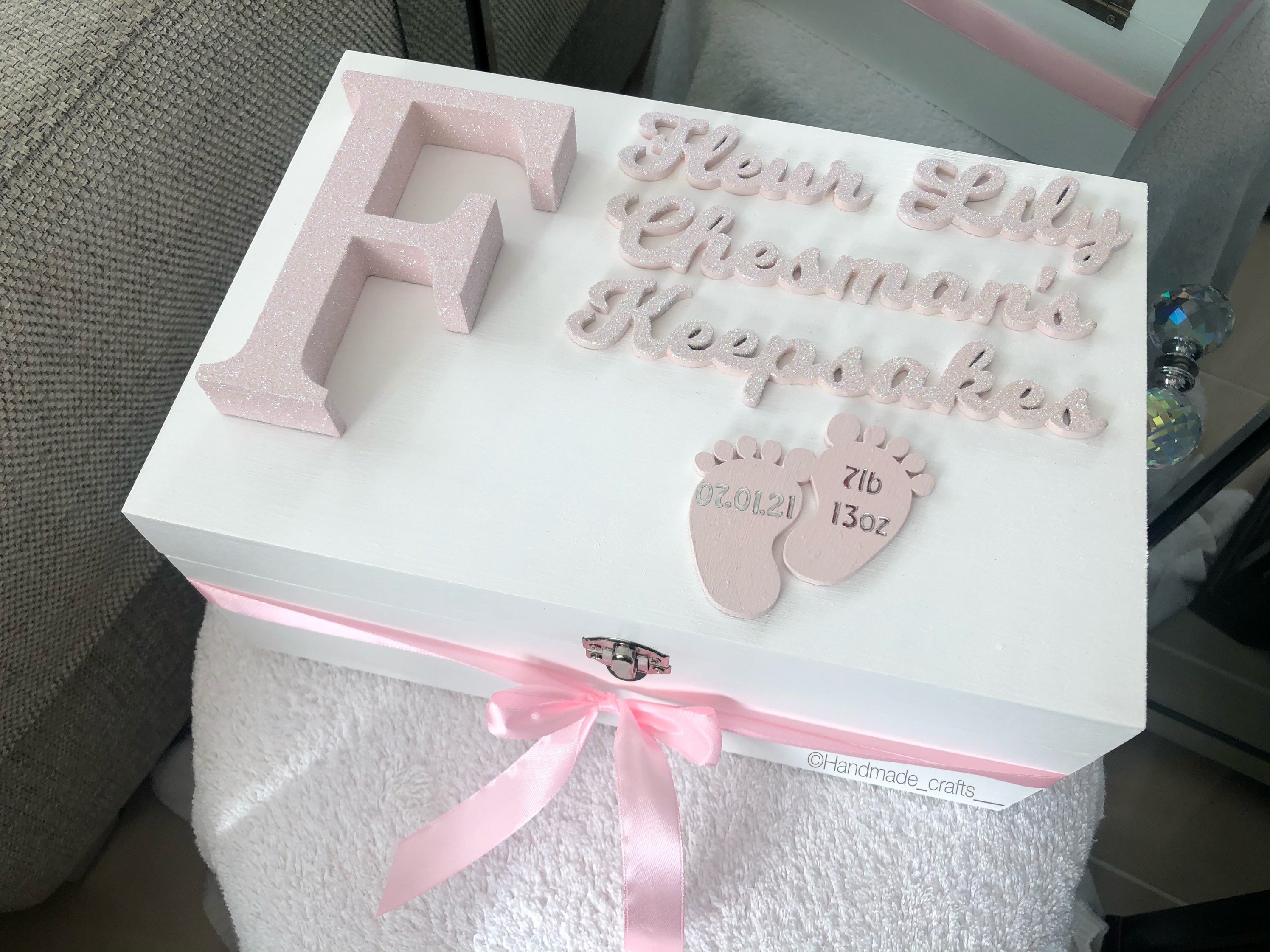 Personalised Baby Memory Box Etsy