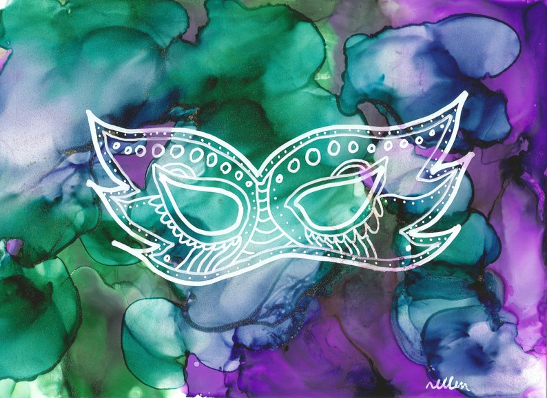 Mardi Gras Mask Etsy