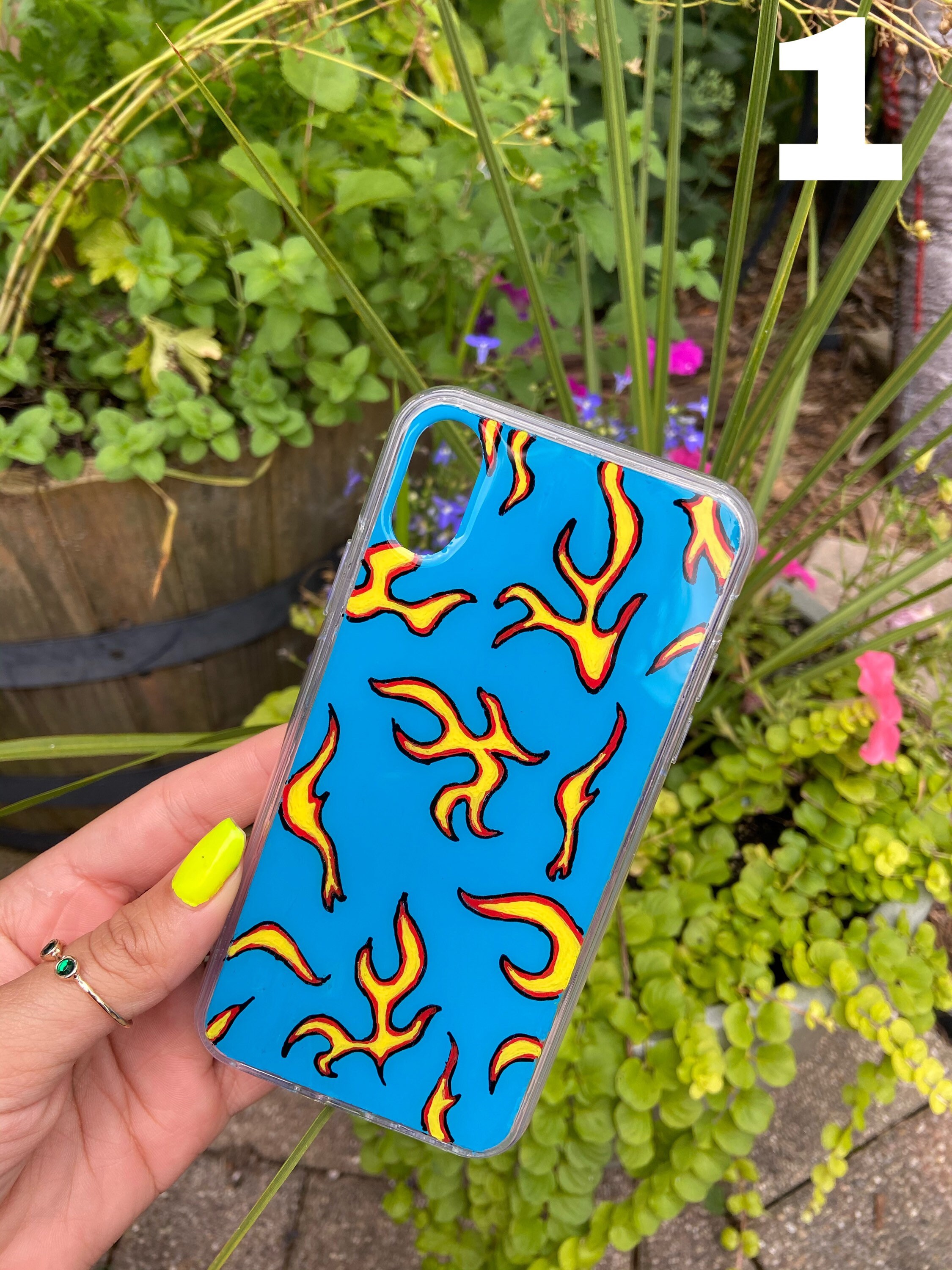 Custom Hand Painted Unique Phone Case Etsy 日本