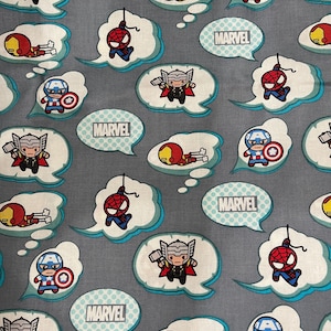 Kawaii Avengers Heroes! - 100% Cotton Fabric