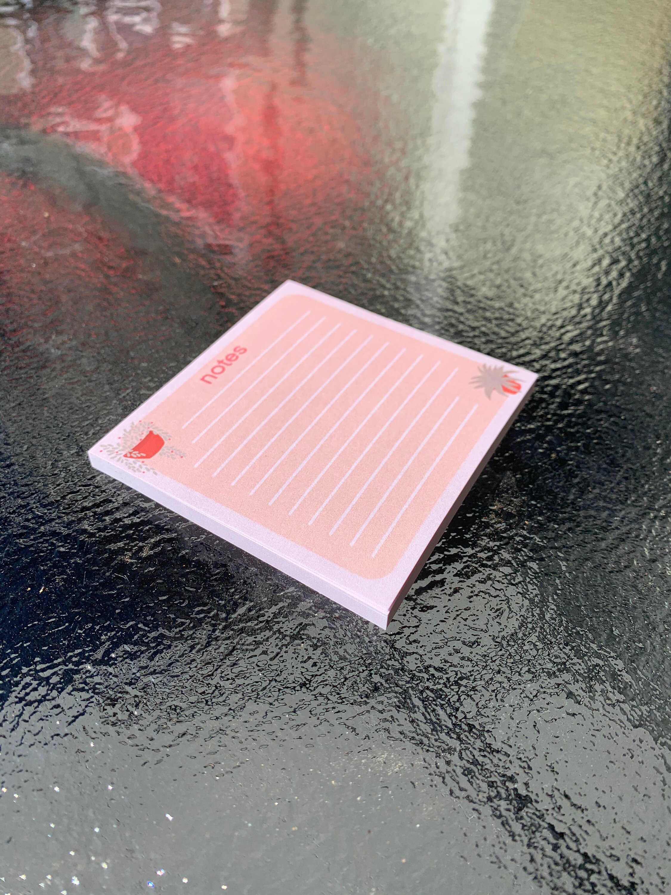 Plant Sticky Notes – Botanical Sticky Note Pad | 3” X 3” | Original ...
