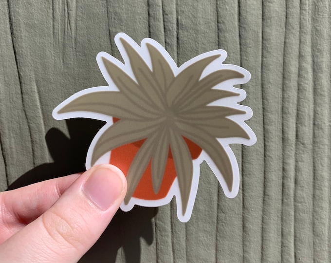 Snake Plant Sticker | Clear