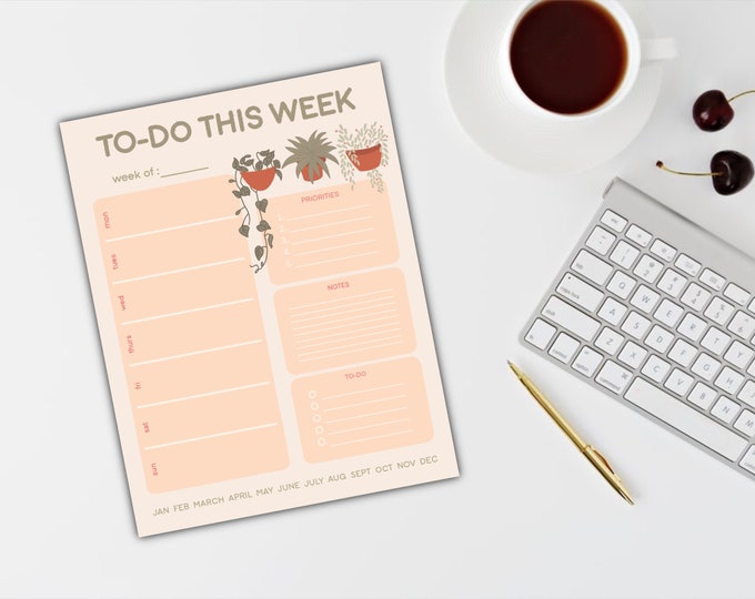 Weekly Planner PRINTABLE | Plants