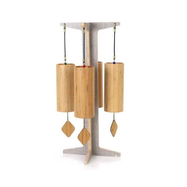 Sound Healing Bamboo Chord Wind Chimes (HandBells) for Meditation Yoga or Decoration In - Water, Earth, Wind & Air