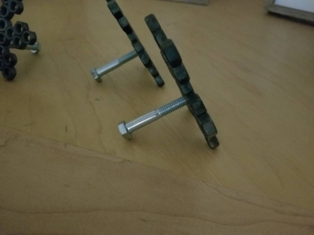 Snowflake Ornament Created of Hex Nuts Etsy