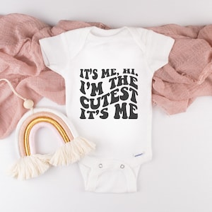 Custom Baby Onesie®, It’s Me Hi I’m The Cutest Onesie®,  Baby Shower Gift, Anti-Hero Gift, It’s Me Hi I’m The Problem It’s Me Onesie®