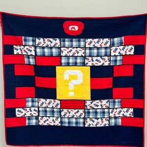 Boys Mario quilt