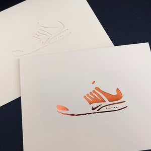 Nike Zoom Presto Sneaker Art - Cartes d’anniversaire/ Pâques (simples) Art/cartes PERSONNALISABLES pour les sneakerheads - carte 5,25 x 4