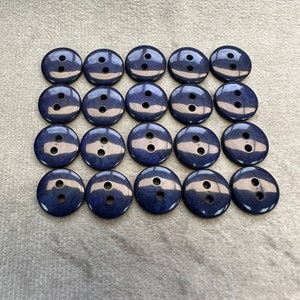 Perlmutt knöpfe marine blau 12 mm ein 20er Set