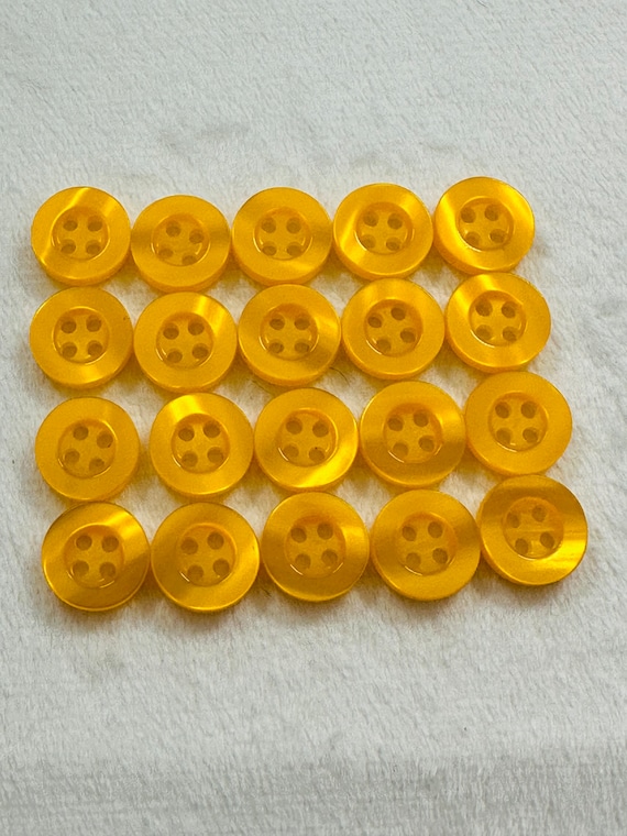 Botones De Caña Ligeramente Abovedados Perlados - Tamaño 11mm/18L, Varios Colores, Pack Para Costura