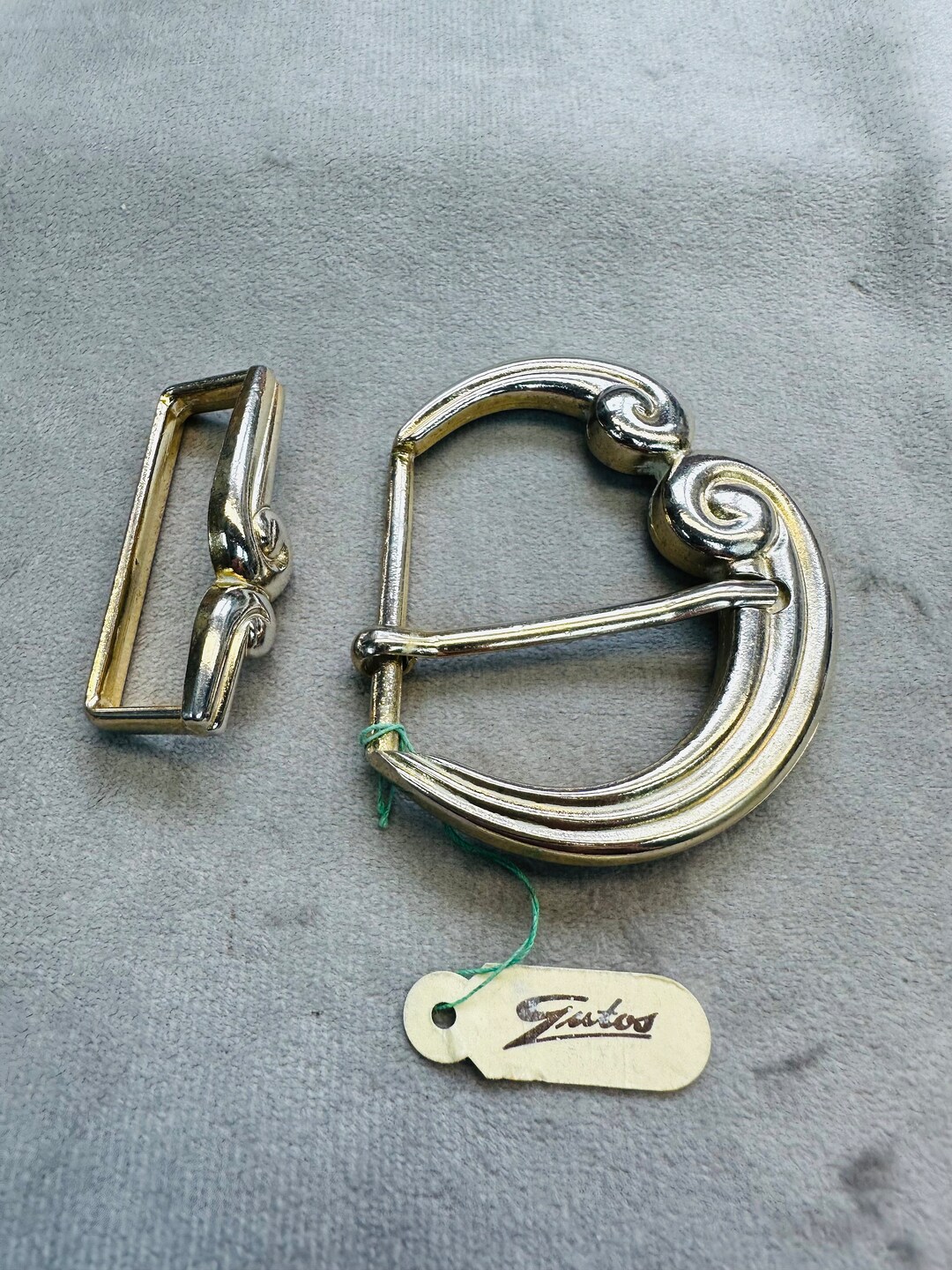 Vintage Metal Buckle Denim Shirt main image 0