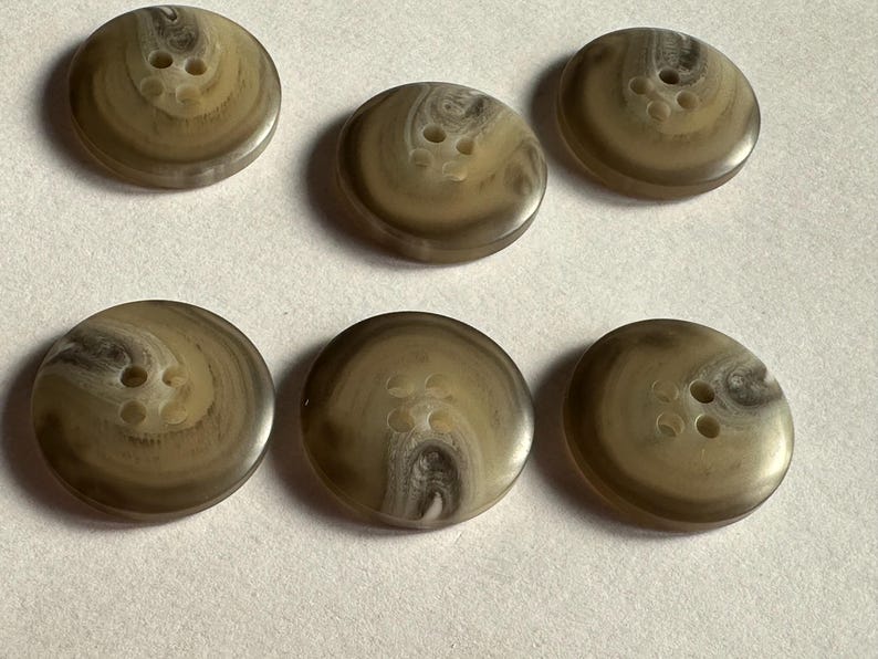 Obre Buttons Pebble Grey Ombre Buttons 20mm: Suit Jacket Blazer Knitwear - Set of 6 ...