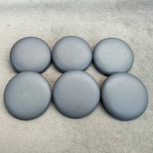 Matte knopen diepgrijs gladde afwerking 34 mm per set van 6 inch