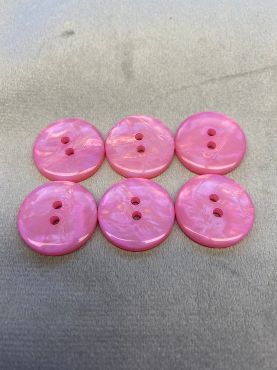 Iridescent Buttons Pink Pearl Finish 20mm a Set of 6 -  Canada