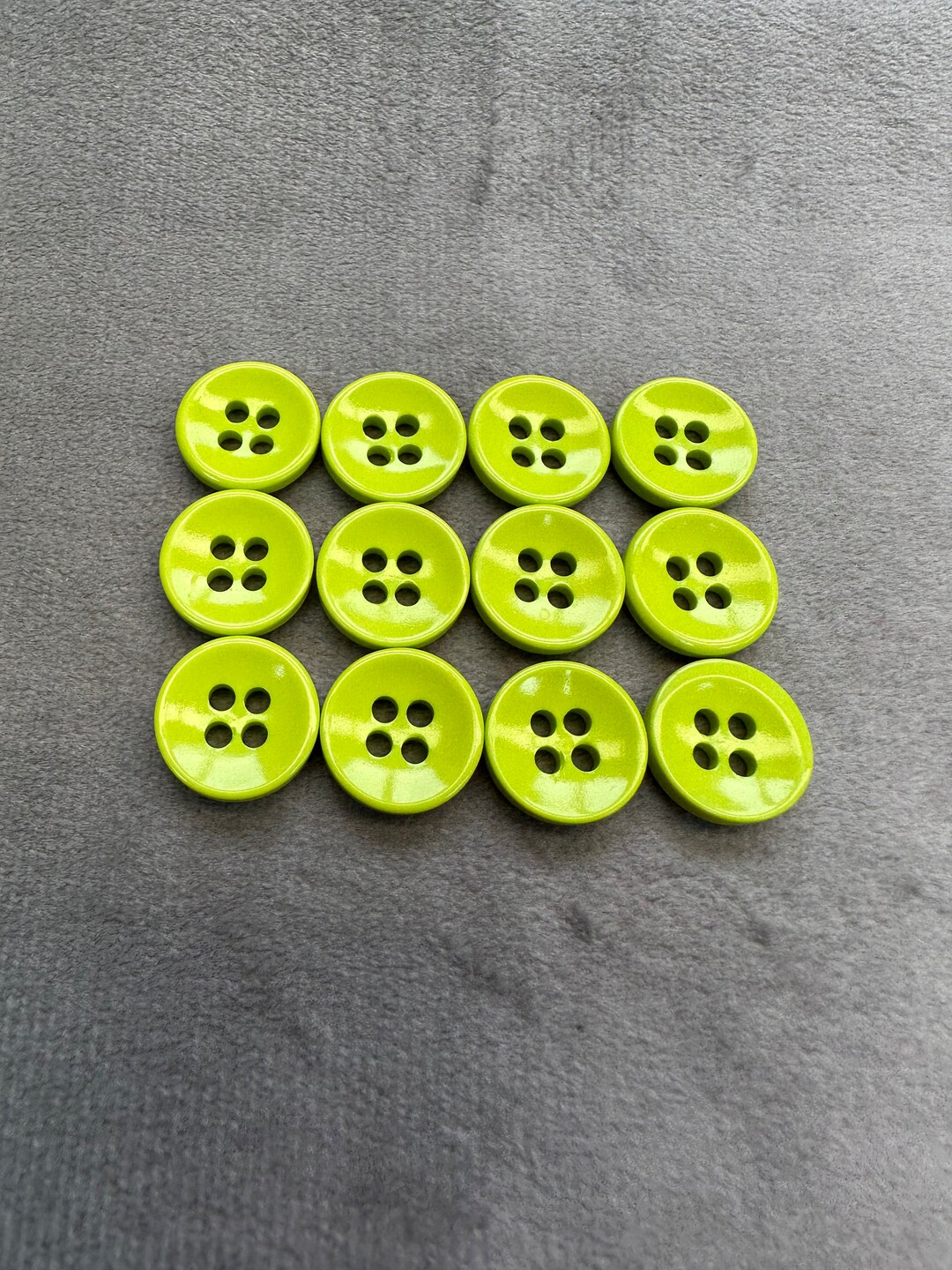 Glossy Buttons Lime Green Bevel Design 12mm a Set of 12 - Etsy UK