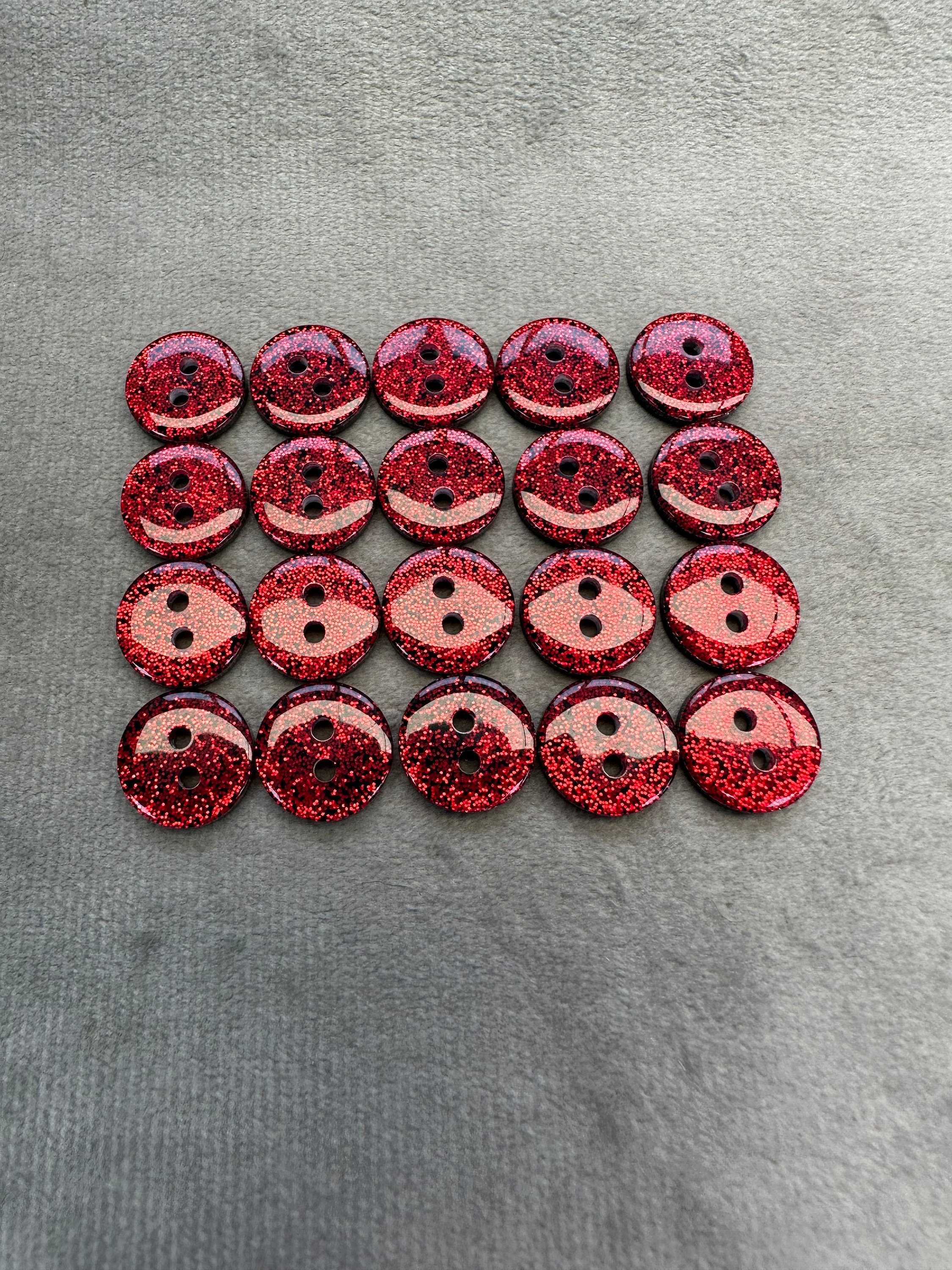 10 x anchor red buttons - 12.5mm - baby/kids craft cards knitting/sewing  b110