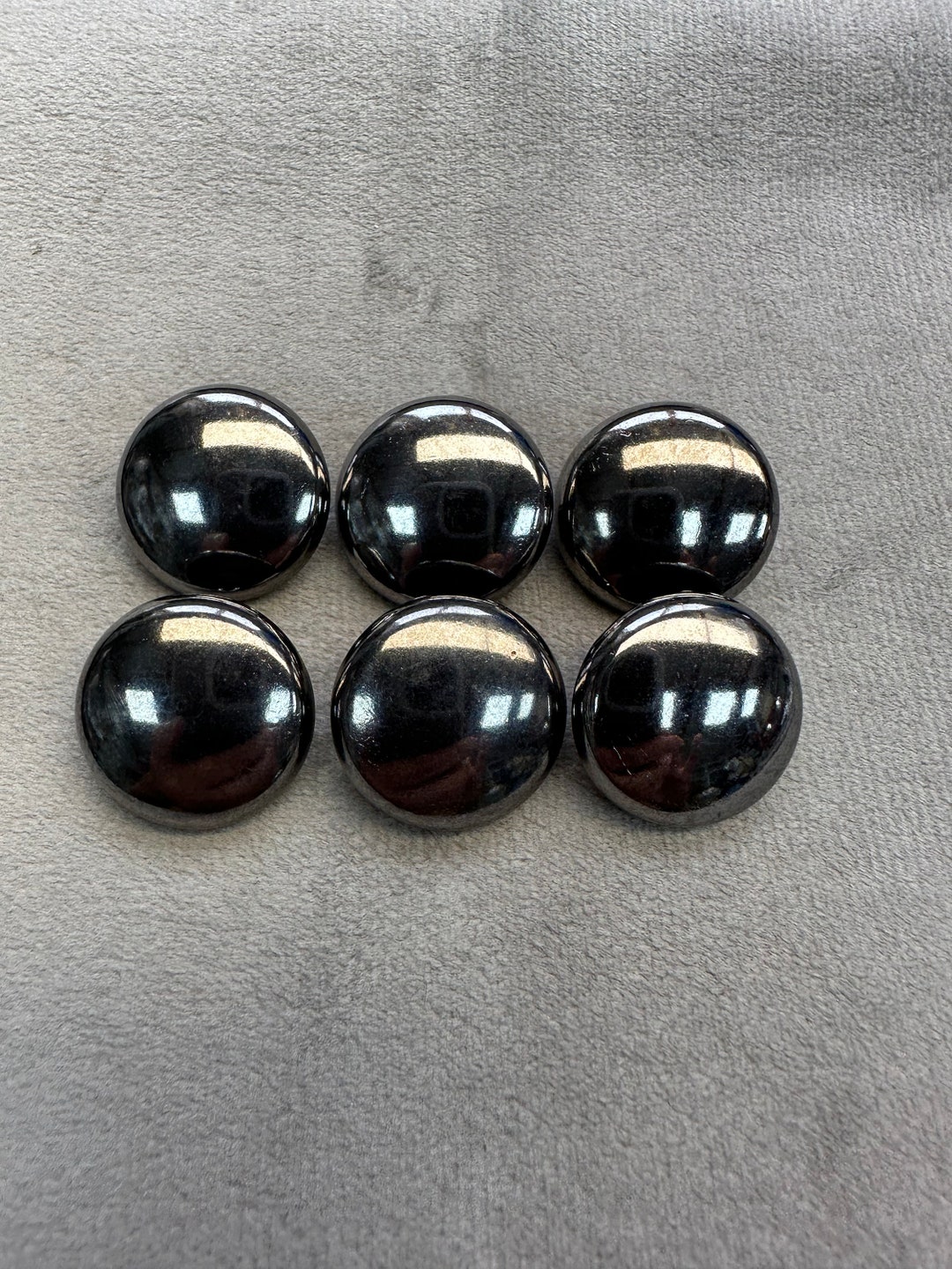metal-buttons-gunmetal-tone-20mm-a-set-of-6-etsy