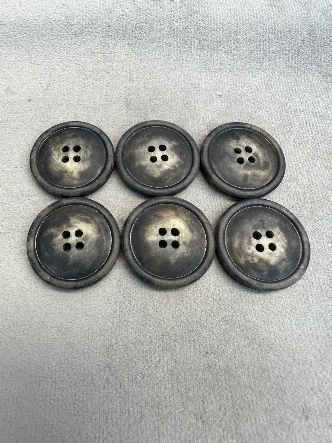 Obre Buttons Ombre Buttons Brown Matt Finish 28mm a Set of 6 - Etsy
