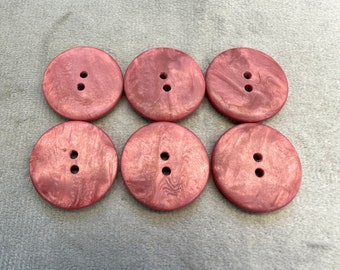 Ombre buttons plum pink 22mm a set of 6