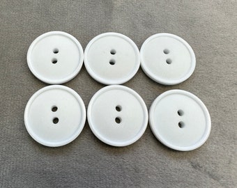 Boutons Transparents Motif Fleurs - Lot De 6 - Pour Couture Et Créations