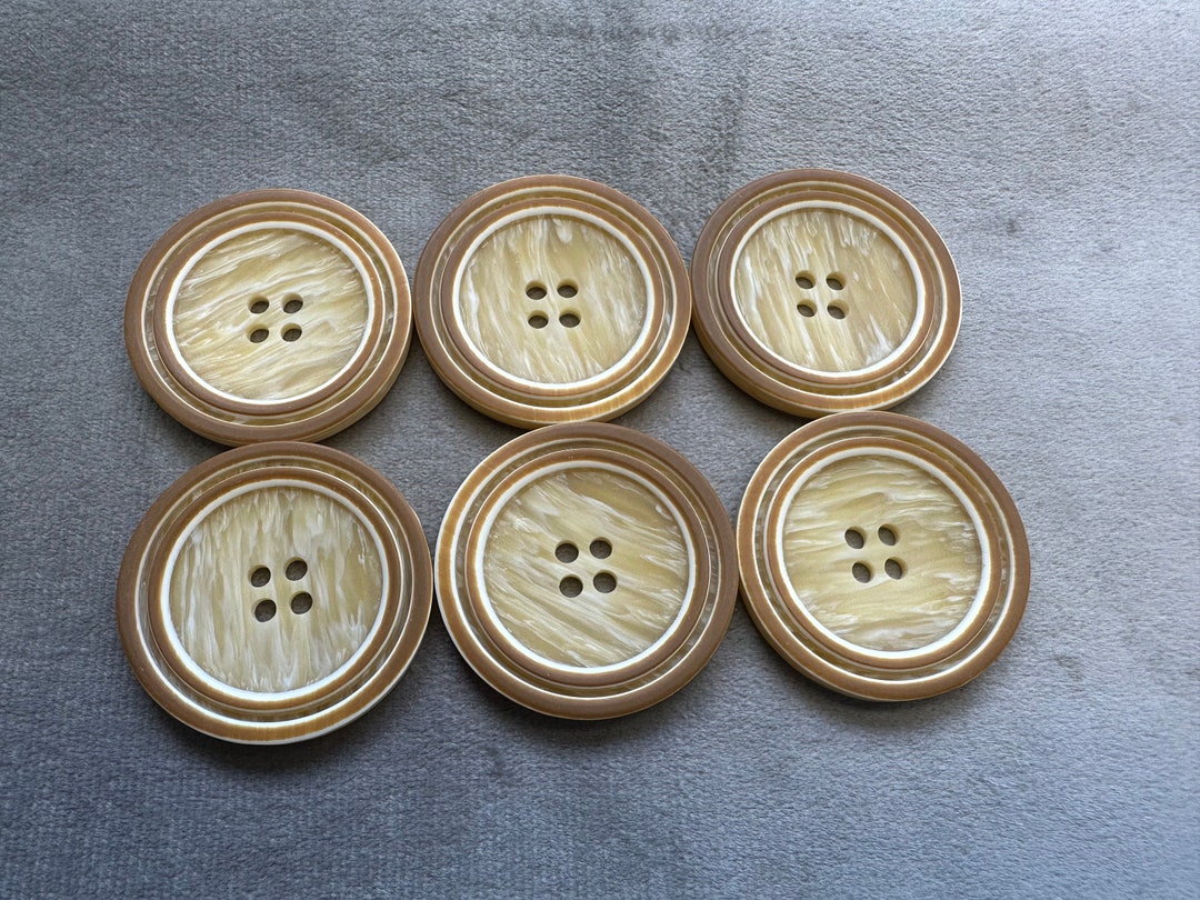 Obre Buttons Ombre Buttons Camel Shade 38mm a Set of 6 - Etsy