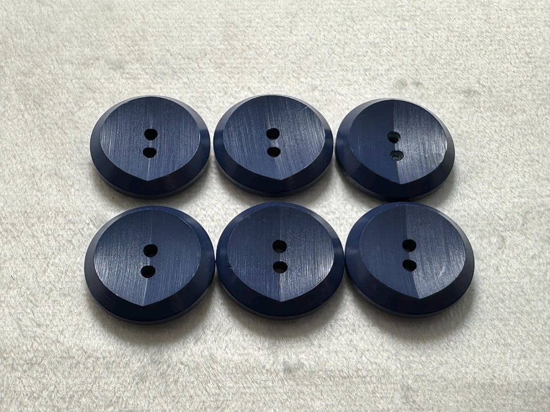 Blue Matte Textured Buttons: 23mm Set of 6 - Etsy