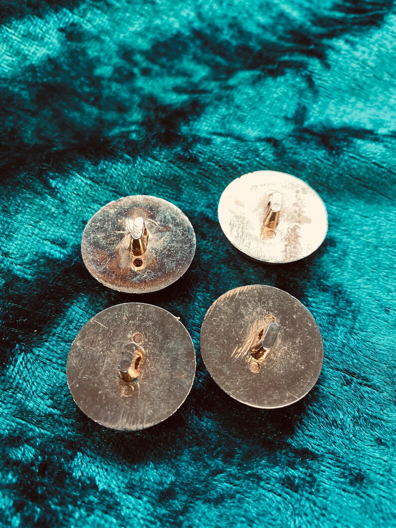 Gold tone buttons