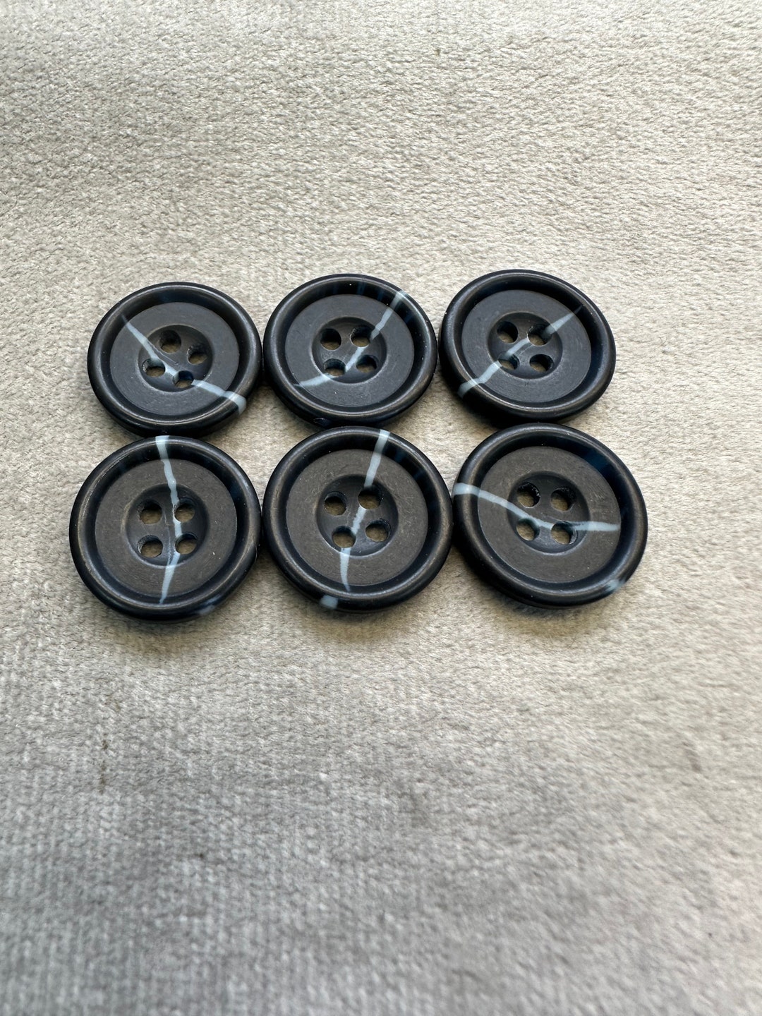 Obre Buttons Navy Buttons 19mm Suit Style Ombre a Set of 6 - Etsy