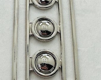Metal Clasp buckle silver-tone to fit a belt 75mm