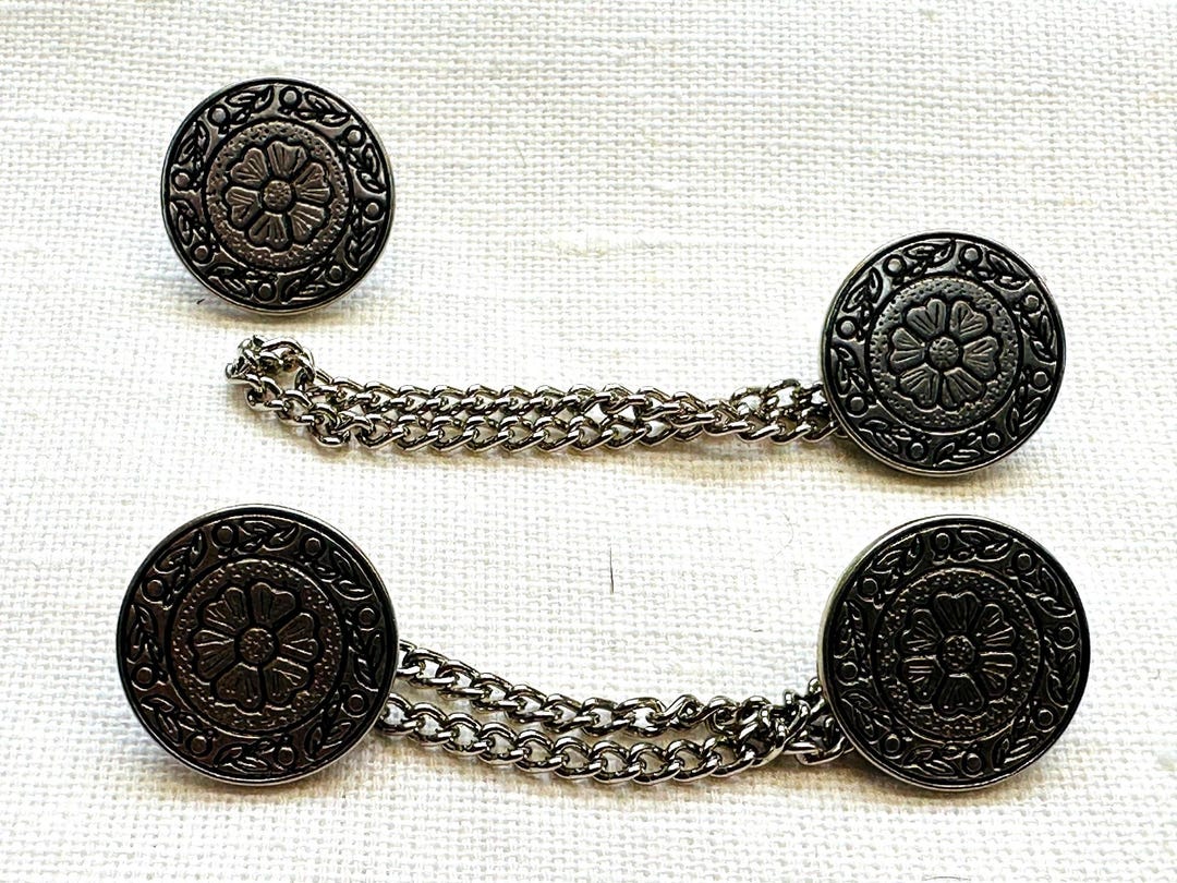Lot de 6 boutons ronds résine pailletés argent - 12 min - Loisirs créatifs