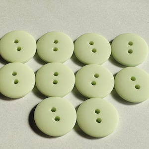 Matte Light Green Buttons 18mm: Sewing Supplies, Set of 10