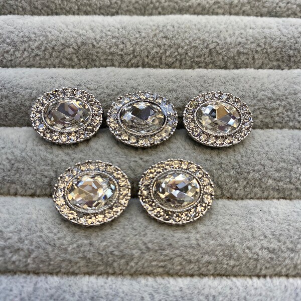 Rhinestone Jacket Buttons - Etsy