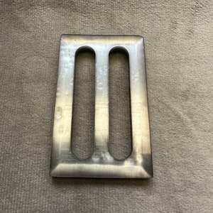 Pearly buckle grey to fit a belt 50mm