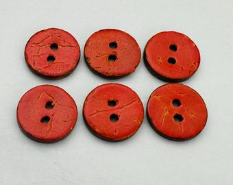 Lot De 20 Boutons En Noix De Coco, 2 Trous Ronds, Boutons De