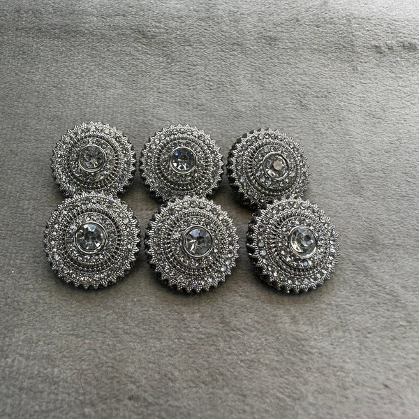 Rhinestone Buttons - Etsy