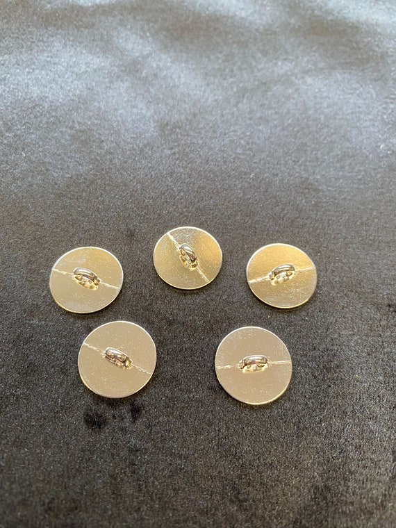 Blazer buttons gold tone military design 19mm a set of 5