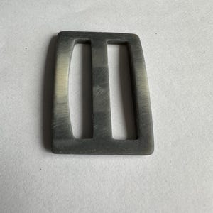 Matte Ombre Grey Slide Buckle - 40mm Belt Buckle - DIY Crafting