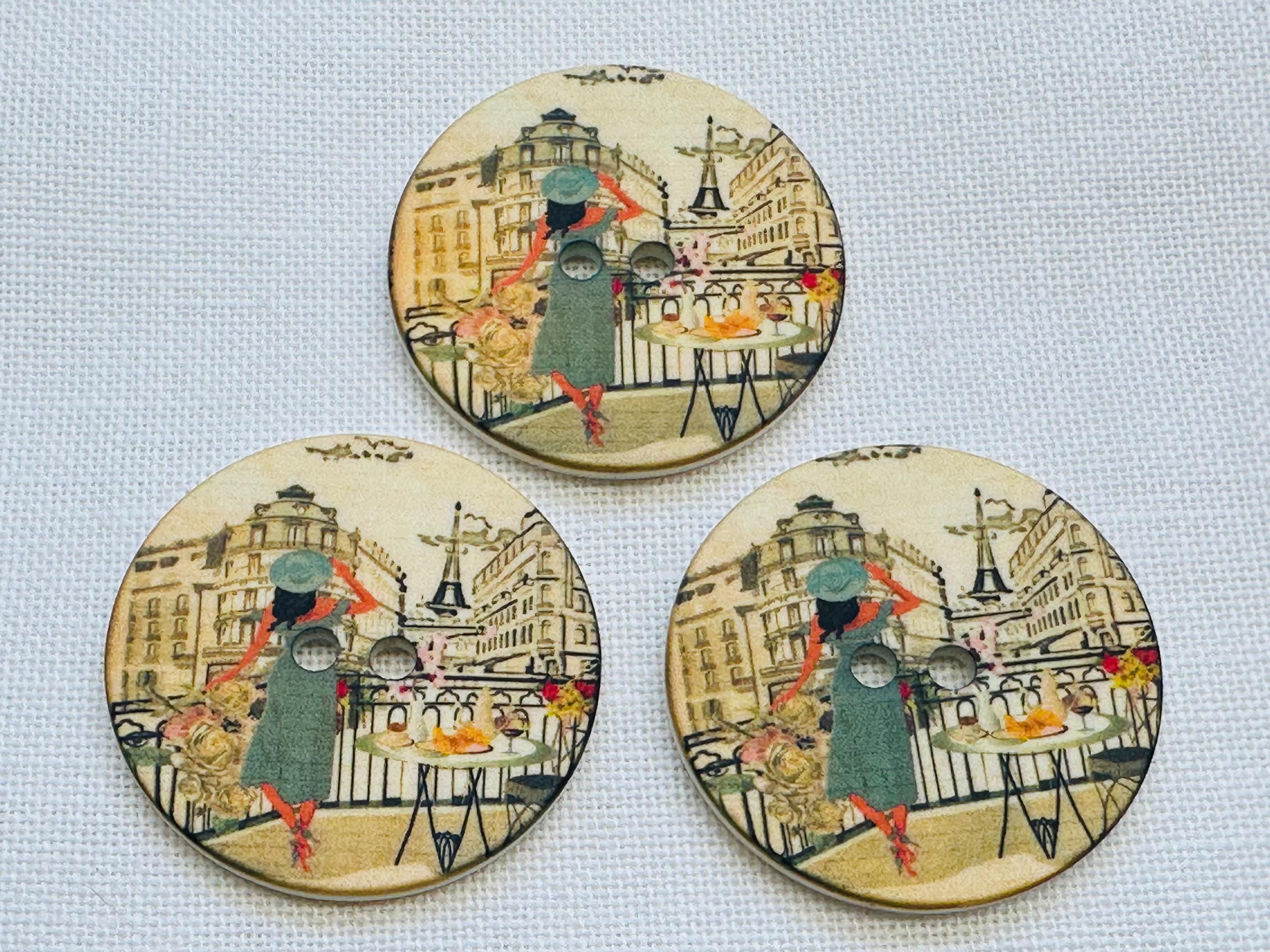 Vintage Paris Buttons - Etsy