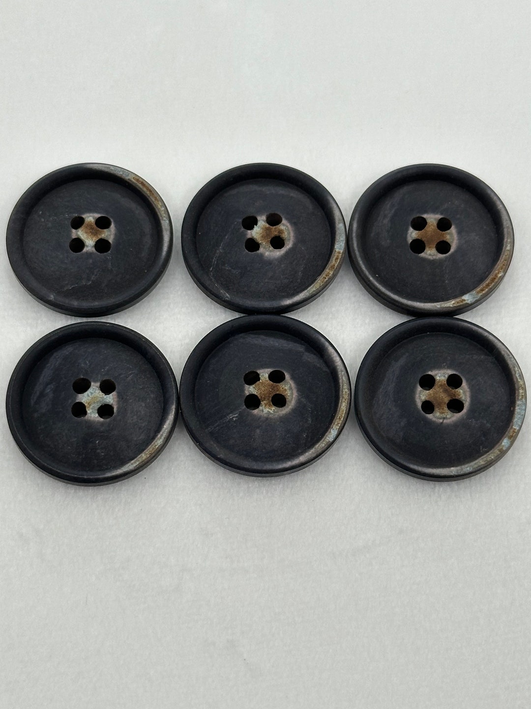 Obre Buttons Brown Buttons Ombre Effect 23mm a Set of 6 Eco Corozo - Etsy