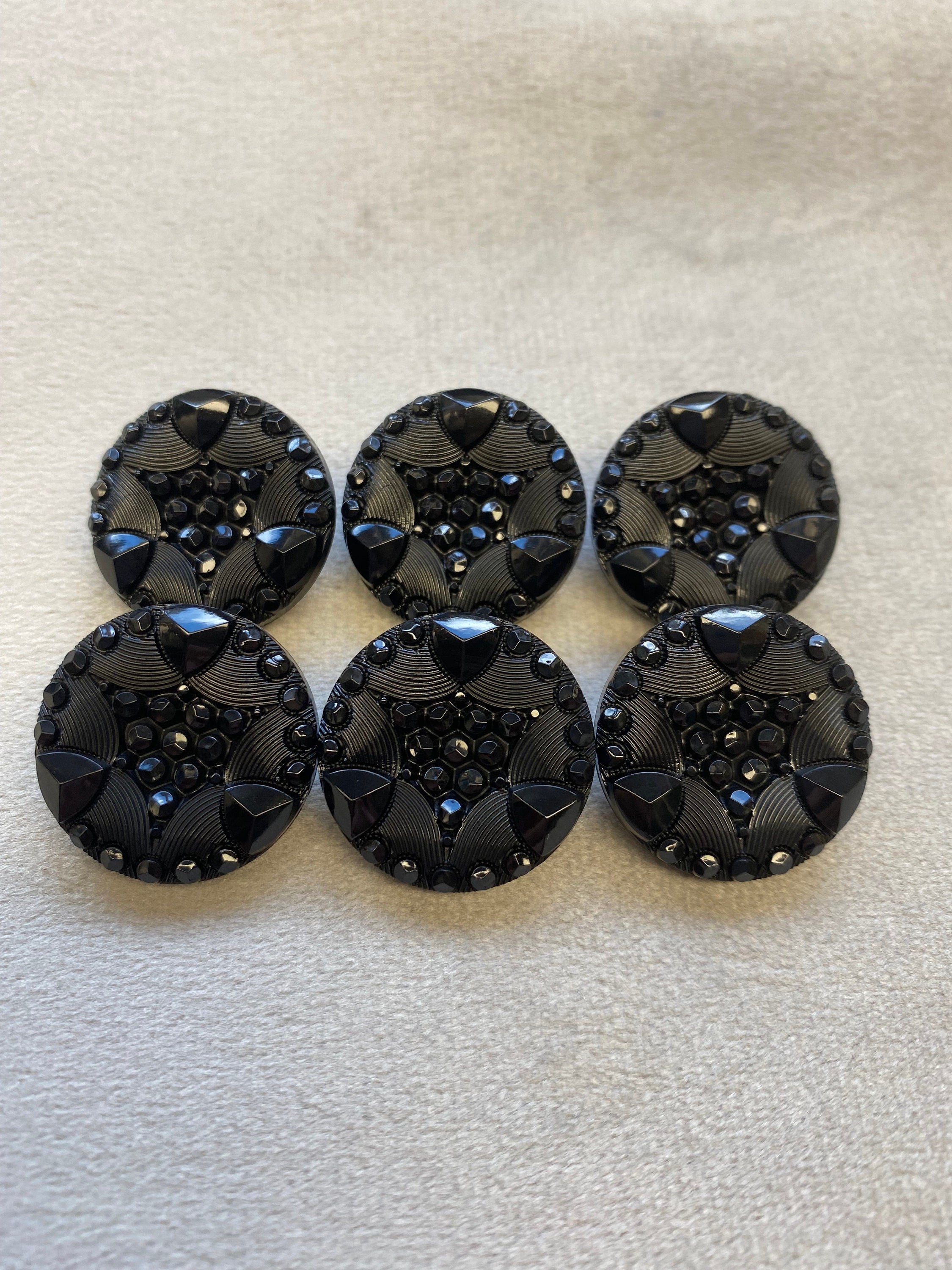 Unique Black Buttons 