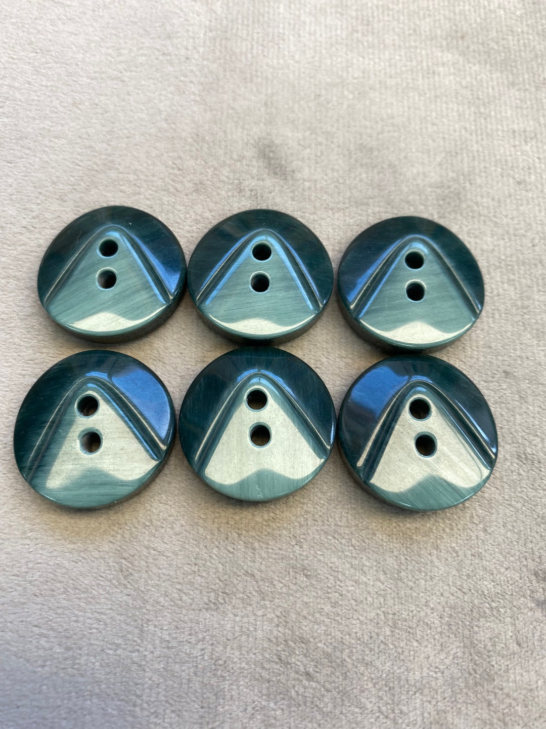 Obre Buttons Ombre Buttons Forest Green 24mm a Set of 6 - Etsy