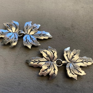 Bladsluitingen zilverkleurig metaal 6,5 x 3,1 cm per set van 2