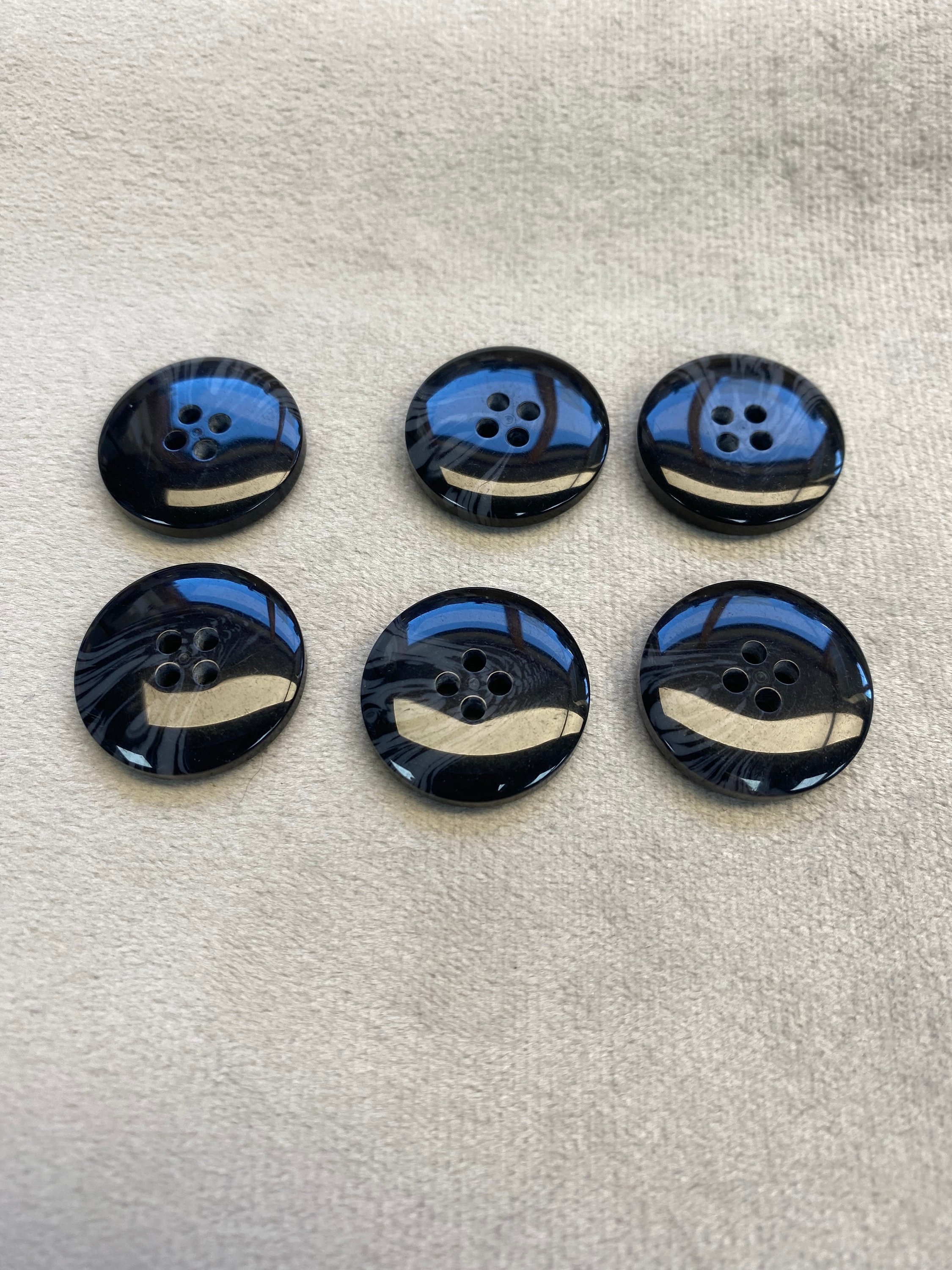 Obre Buttons Classic Suit Buttons Black Ombre Design 23mm a Set of 6 - Etsy