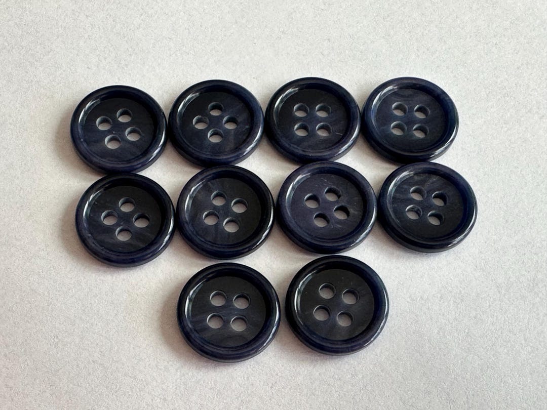 Navy Blue Ombre Buttons: 15mm Four-hole Sew-through, Set of 10 - Etsy