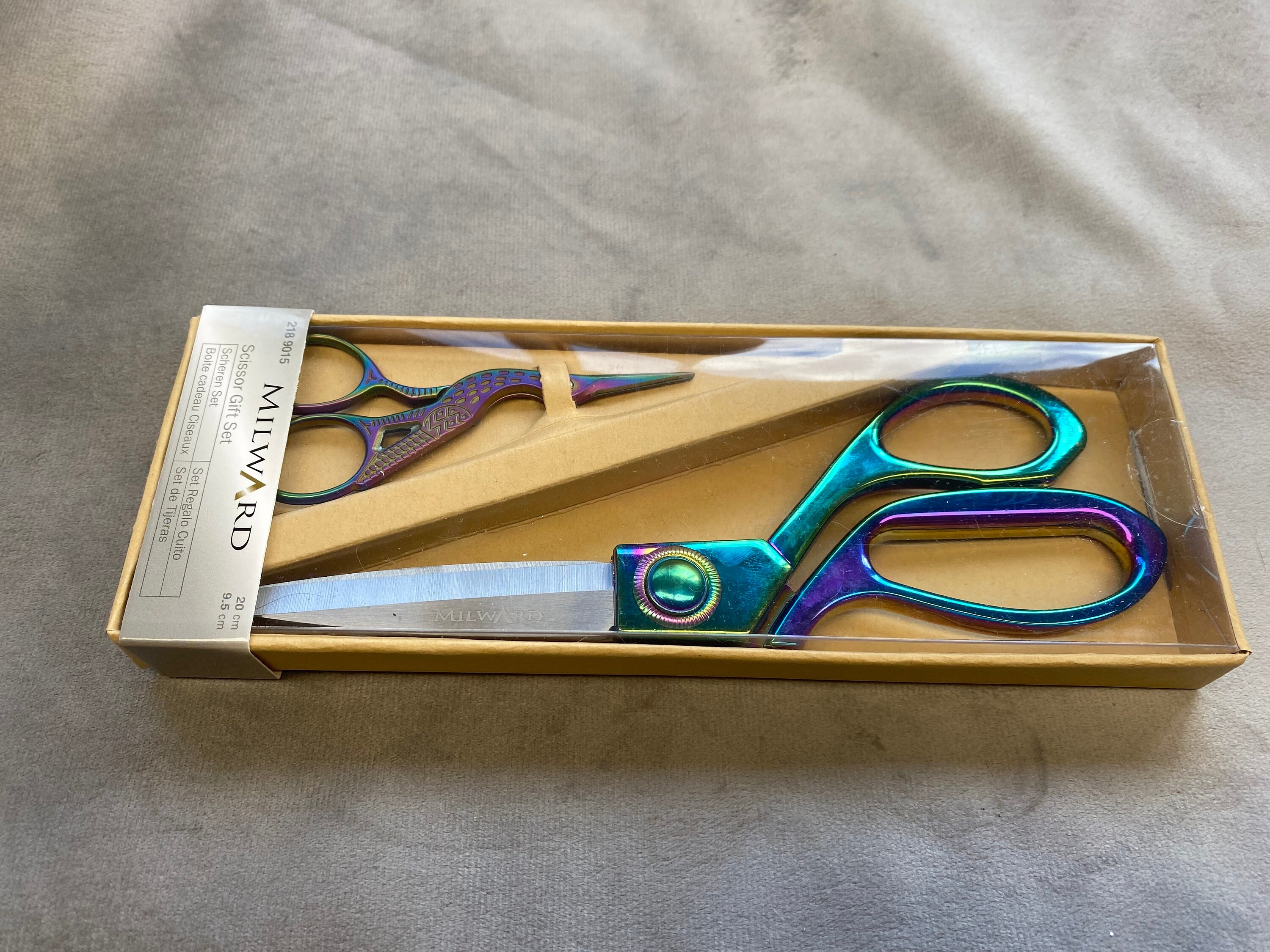 Milward Set Fabric Scissors (20cm) & Embroidery Scissors (9.5cm