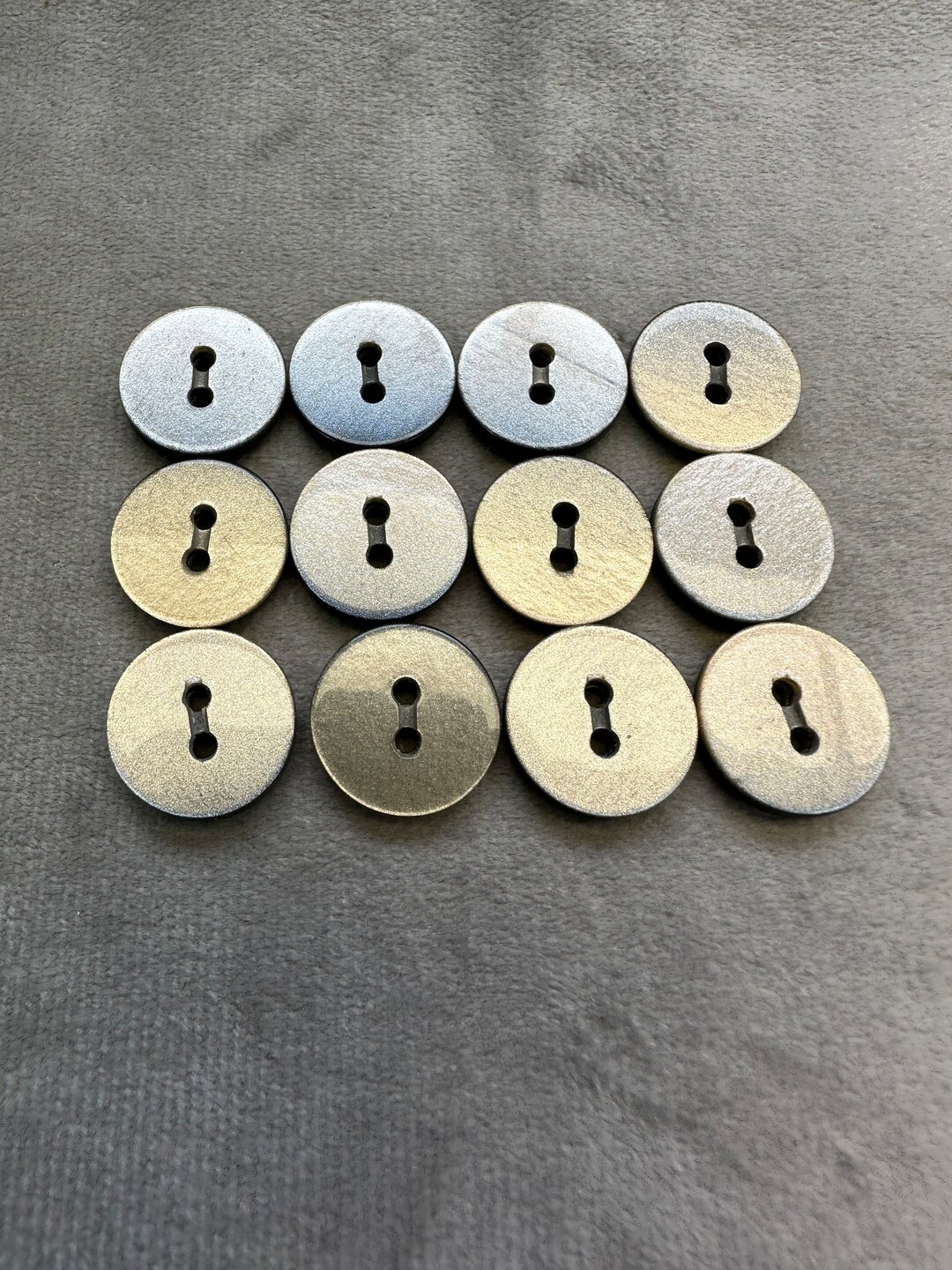 Iridescent Buttons Beige Classic Style 16mm a Set of 12 - Etsy